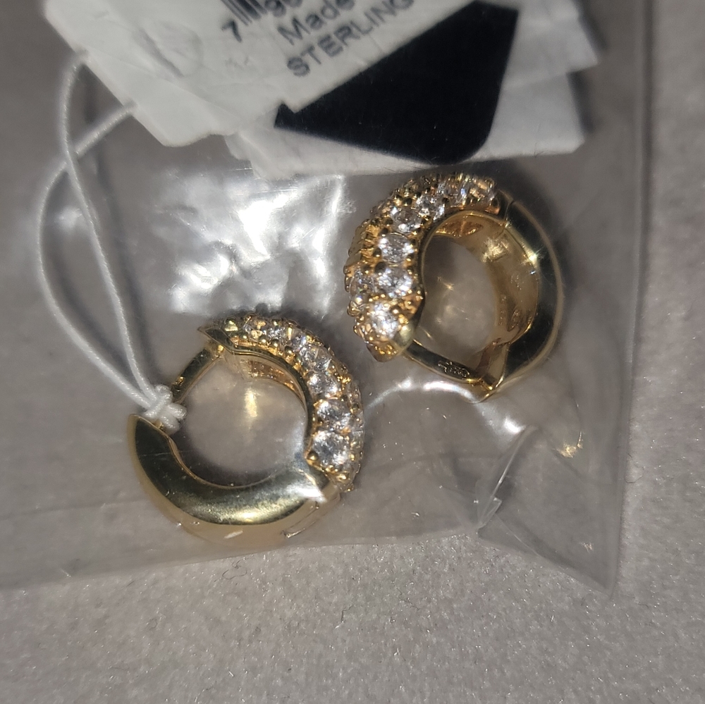 Michael Kors stingray huggie earrings